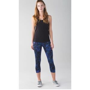 Lululemon Wunder Under Crop II Iris Flower Multi